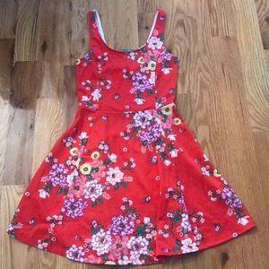 H&M Red Floral Dress